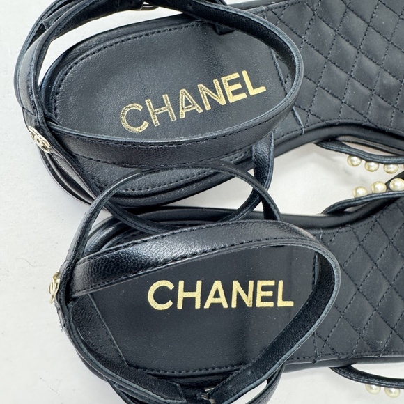 Chanel Pearl Strap Sandals - Picture 5 of 8